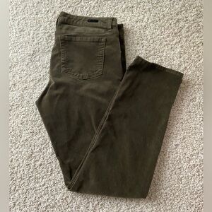 KFTK Kut from the Kloth sage Green Corduroy Catherine Boyfriend pants size 12